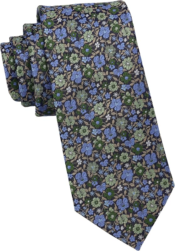 Men's Ditsy Floral Necktie | Classic English Tie for Business & Formal Wear