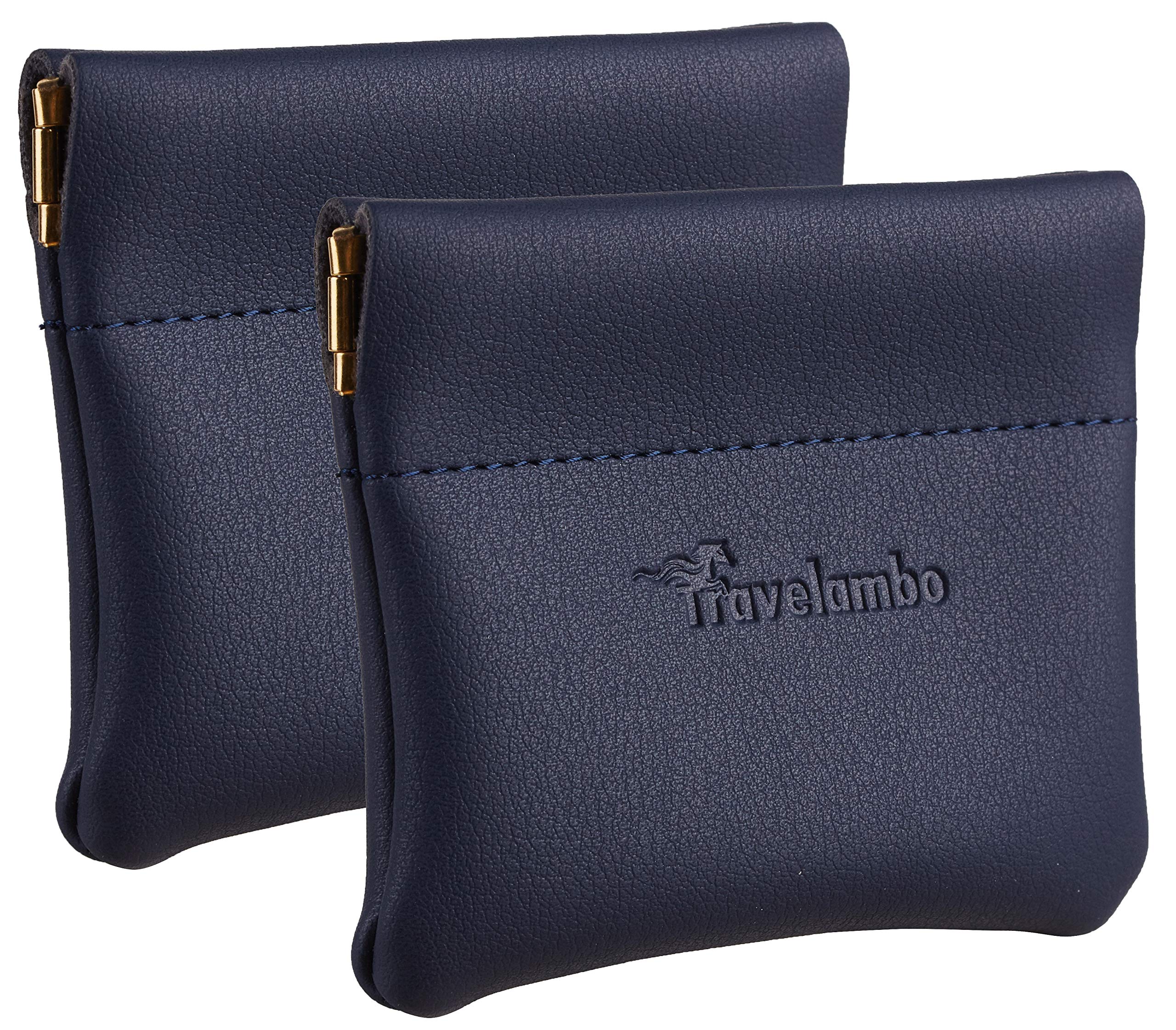 Travelamboleather Squeeze Coin Purse Pouch Change Holder For Men