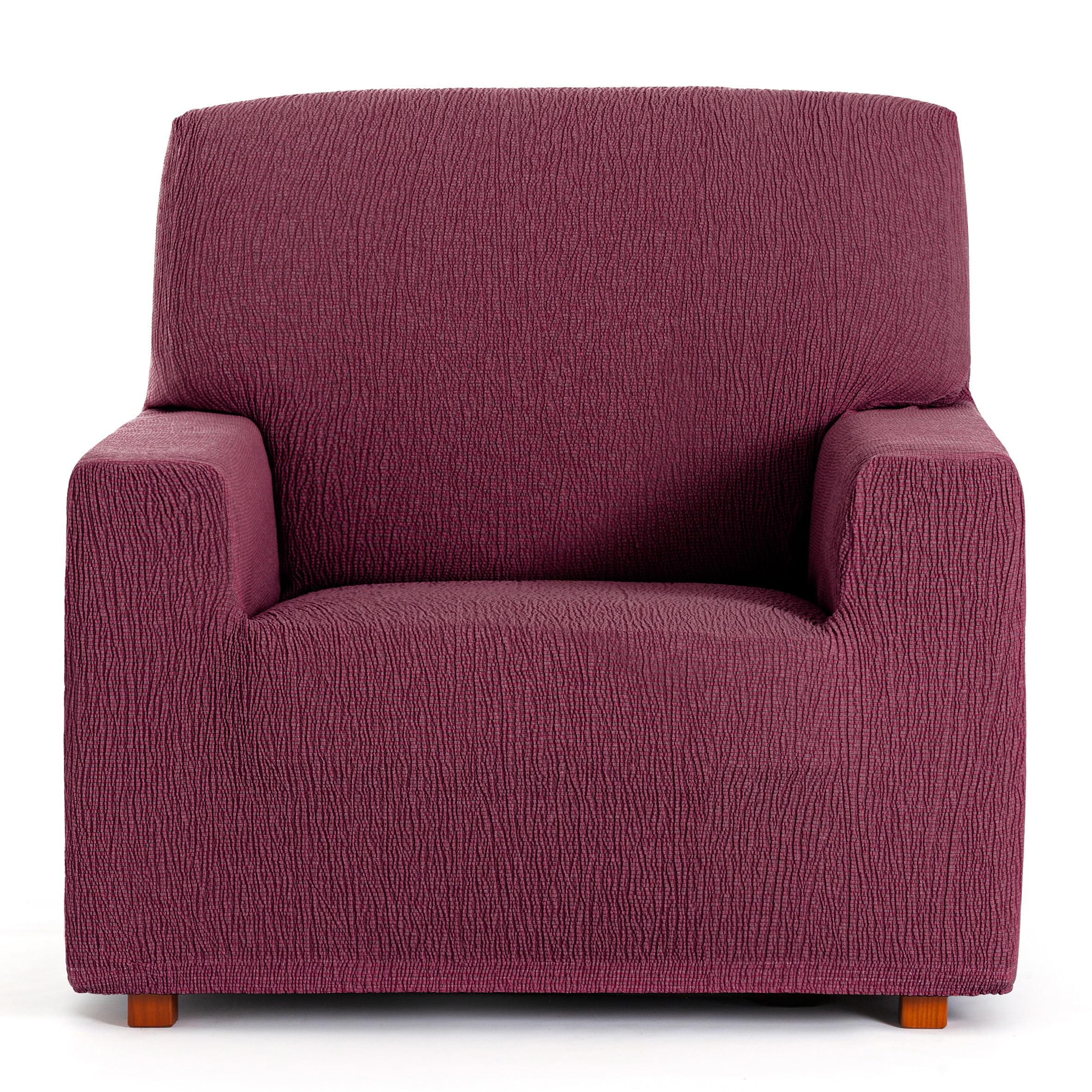 Housse de canapé 1 place Troya anti tache élastique pour salon moderne