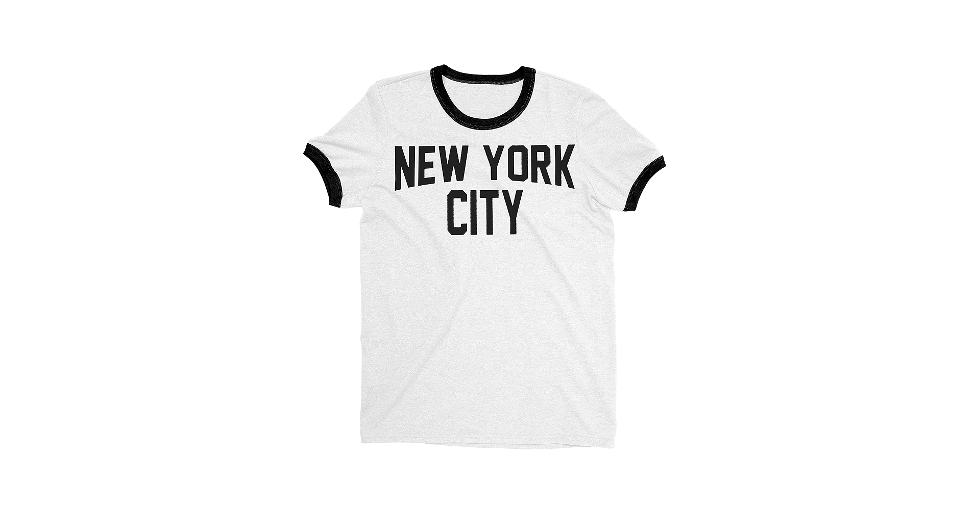 トップス E.T design ringer tee New York Men's Ringer Tee (Heather Gray, Regular Print