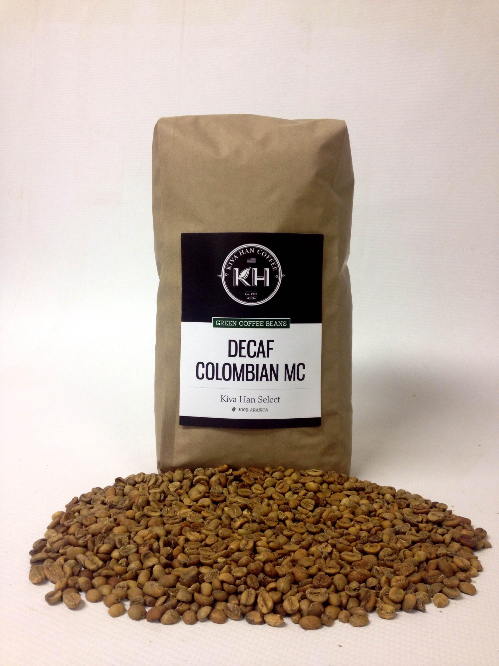 Decaf Colombian MC Green Unroasted Coffee Beans, 5 Lb Bag