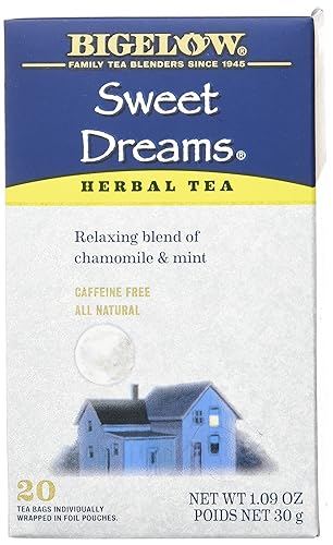 Bigelow Tea Sweet Dreams - Té de hierbas 20 unidades el embalaje puede variar