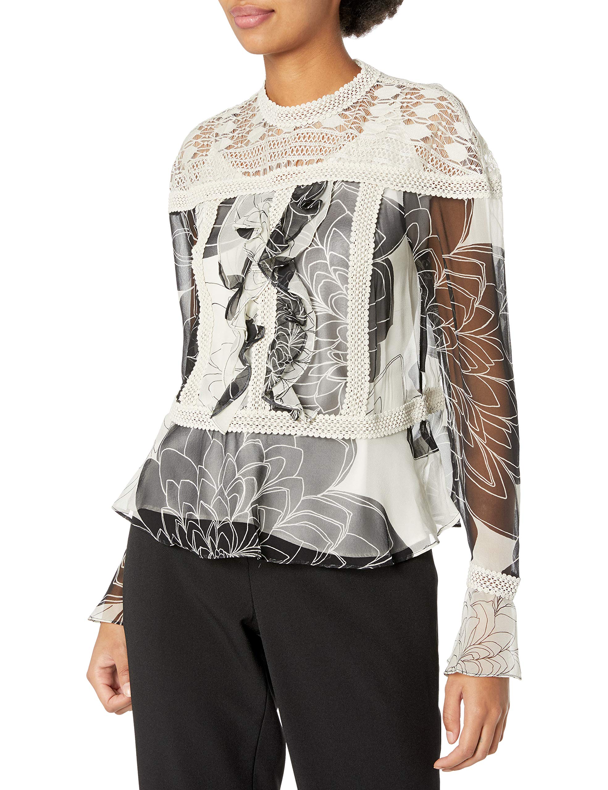 Tracy Reese Women's Flounce Victorian Blouse