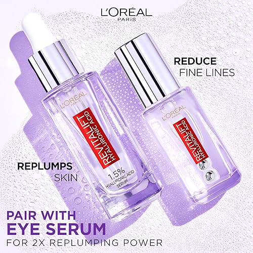 Miniatura 5 de L Oreal Paris Serum Revitalift Filler +Ácido Hialurónico, 1.5% suero con cuentagotas de ácido hialurónico concentrado puro
