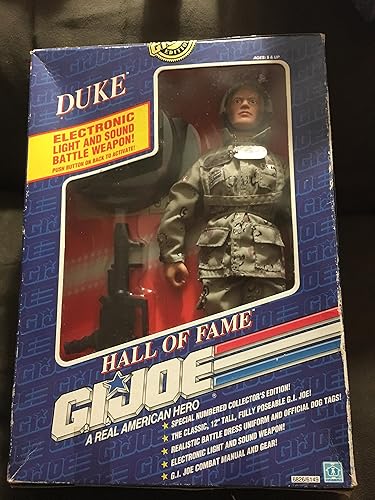 Figura de acción electrónica GI Joe Hall of Fame Duke de 12 pulgadas