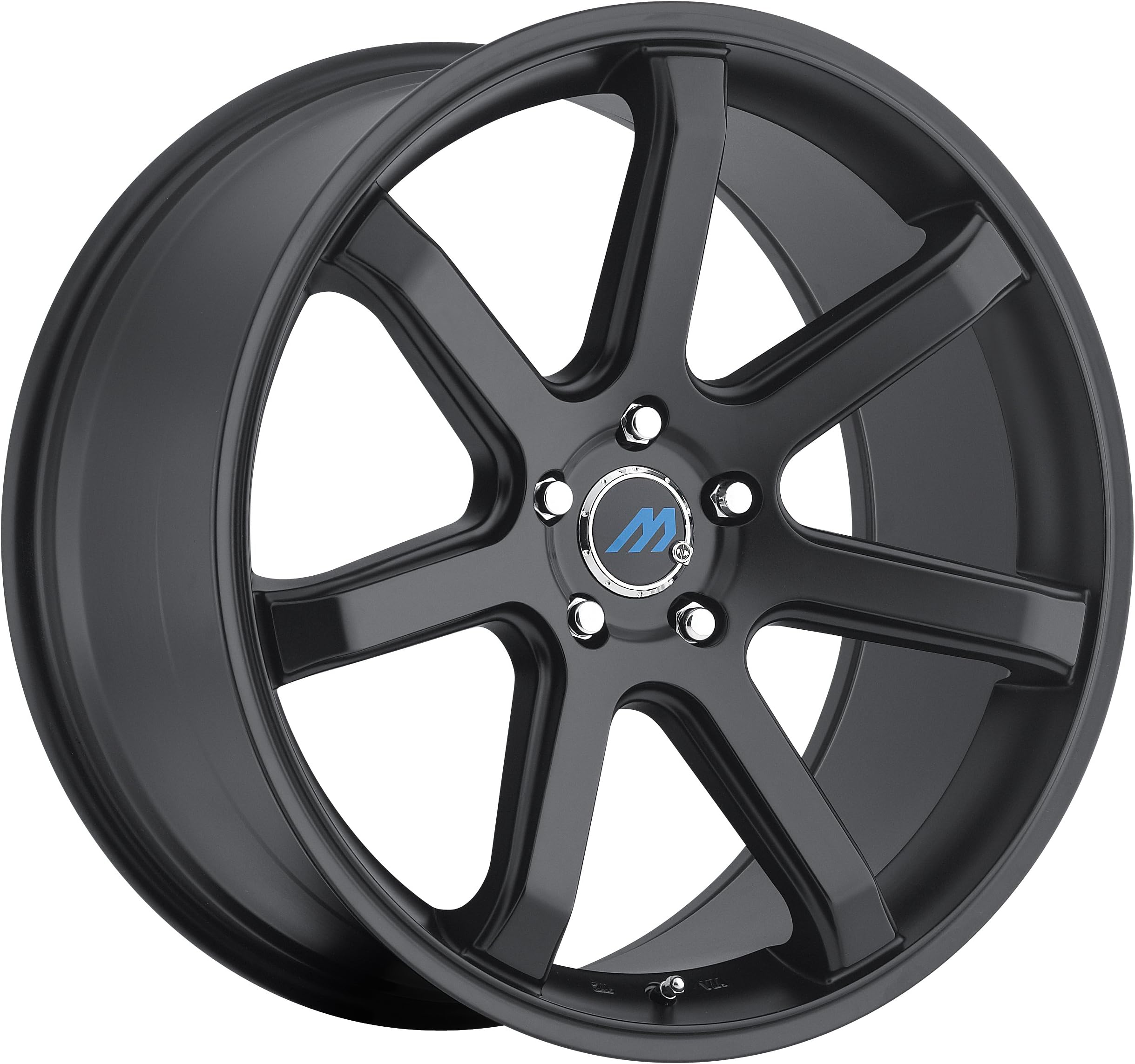 Mach ME7 Satin Black Wheel with Painted (19 x 8.5 inches /5 x 114 mm, 35 mm Offset)