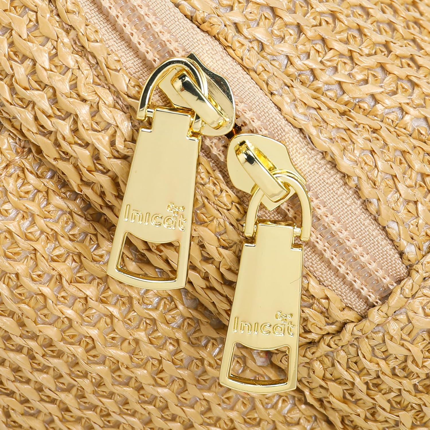 Faux Straw Belt Bag Summer Purses Beach Crossbody Fanny Pack Waist Women Travel Vacation Essentials RFID - Image 8