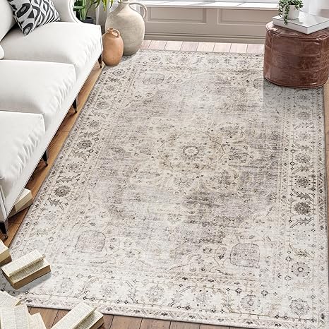 Joy Vintage  - Blue Ivory - VIN-BO-MED-BL - ReaLife Machine Washable Rug main image 1