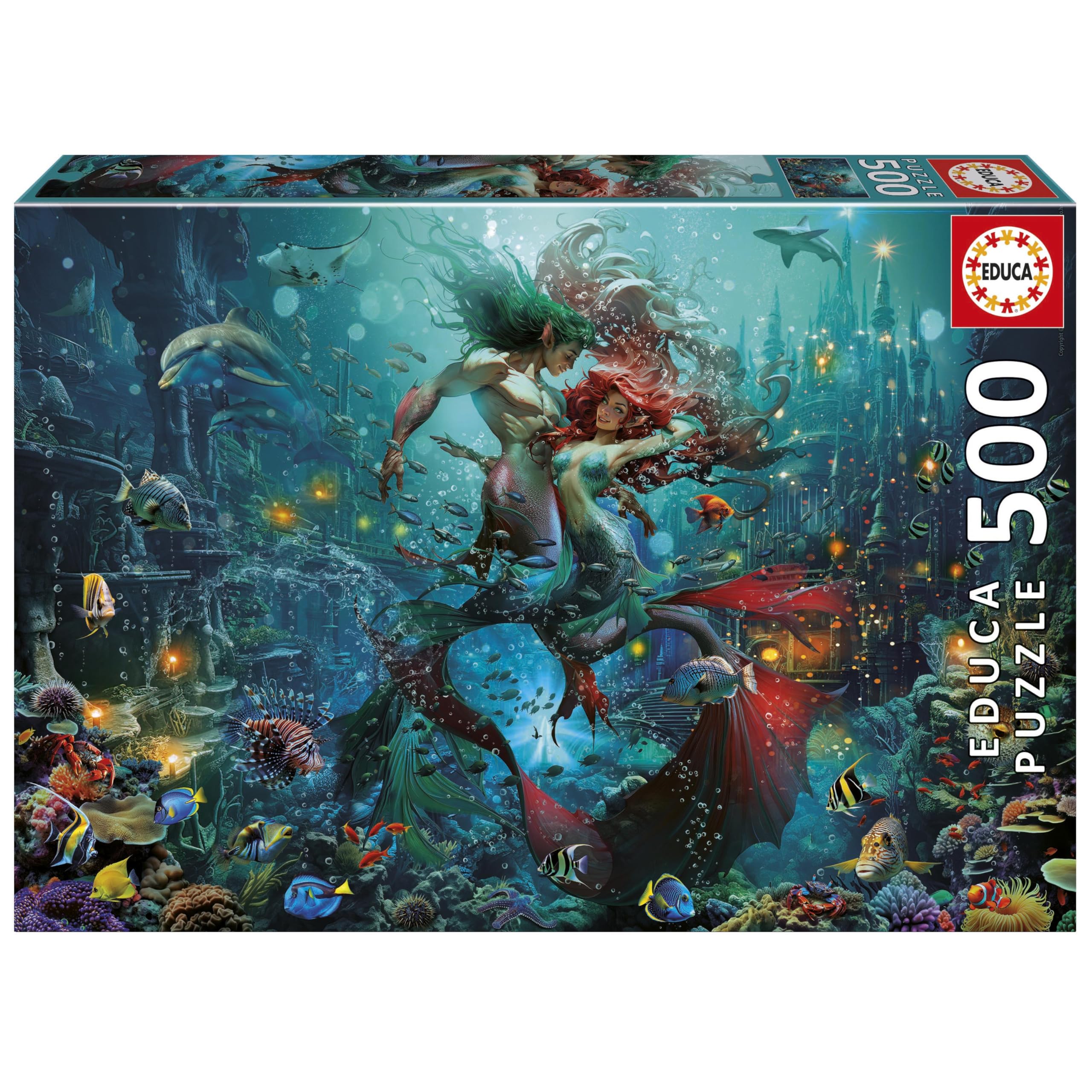 Educa - 500-teiliges Puzzle für Erwachsene | Atlantis. Inklusive Fix Puzzle-Kleber. Maße: 48 x 34 cm. Ab 11 Jahren (20175)