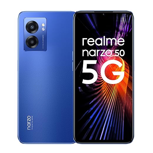 realme narzo 50 (Speed Blue, 4GB RAM+64GB Storage) 120Hz Full HD+ Display | 50MP AI Triple Camera | Helio G96 Powerful Gaming Processor