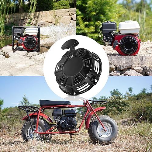 Miniatura 6 de Conjunto de arranque de retroceso 18-165-05-S Arrancador compatible con motor SH255 SH265 SH270 5.5HP 6.5HP on Go Kart Pit Bike Generator