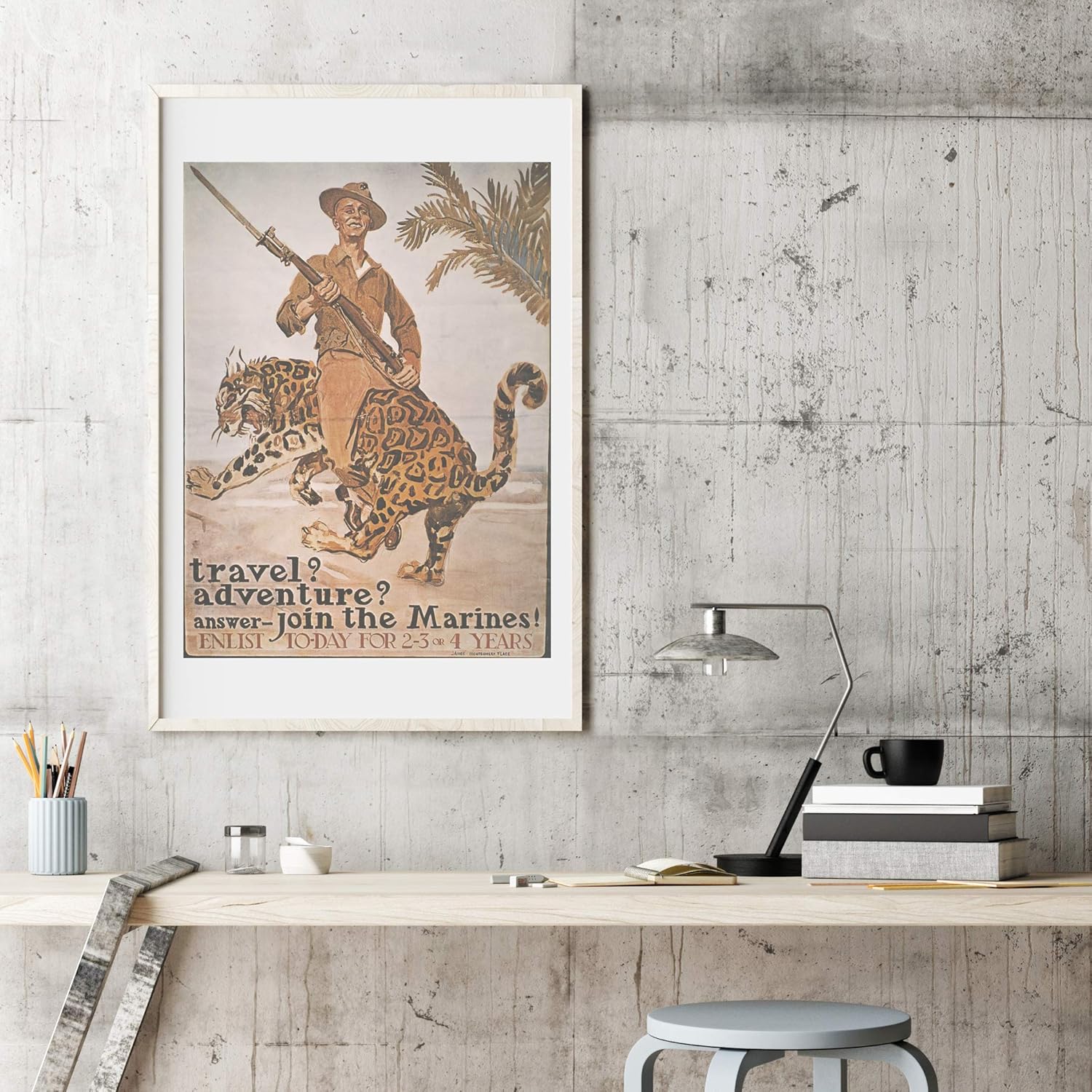 World War I US Poster NTravel Adventure American World War I Marine Corps Recruiting Poster C1918 By James Montgomery Flagg Poster Print by (18 x 24)