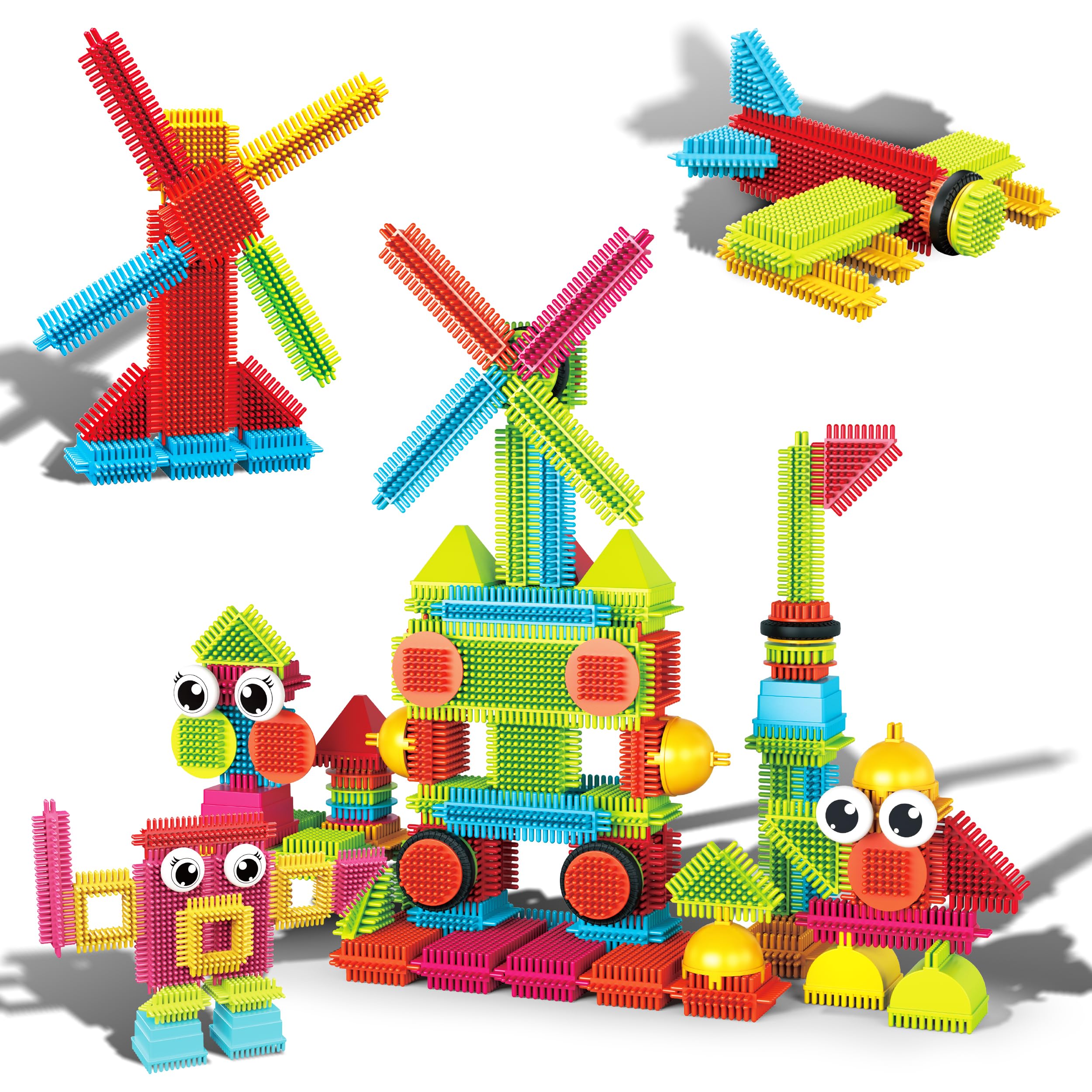 Picasso Toys PTB112 Blocs de Construction STEM en Forme de hérisson - Jouet d'apprentissage empilable - Créativité au-delà de l'imagination, inspirant, récréatif, éducatif