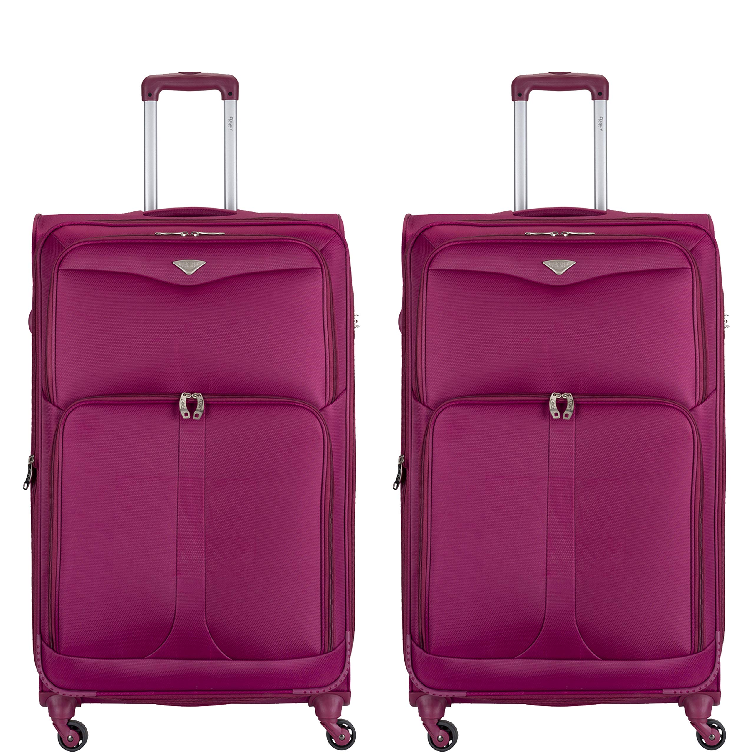 Flight Knight Lightweight 4 Wheel 800D Soft Case Suitcases Anti Crack Cabin & Hold Luggage Options Approved for Over 100 Airlines Including easyJet, BA & Many More! — view 66