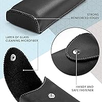 Vista 3 de PU Leather Eyeglasses Case on Belt, Hard Eyeglass Case, Glasses Holder Belt Loop, Small Case For Eyeglass, Glasses Cases, Small Sunglasses Case