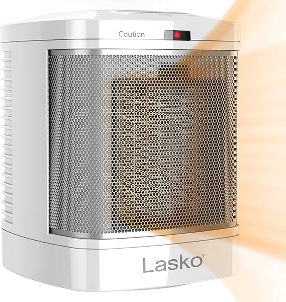Lasko CD08200 Small Portable Ceramic Space Heater for Bathroom and