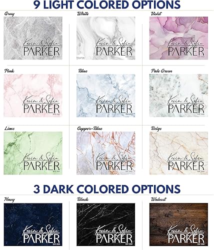 Miniatura 5 de Letreros de cocina personalizados para parejas, 12 patrones de mármol, 8 x 10 pulgadas, tabla de cortar de vidrio personalizada, regalos de boda