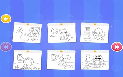 Glitter coloring game