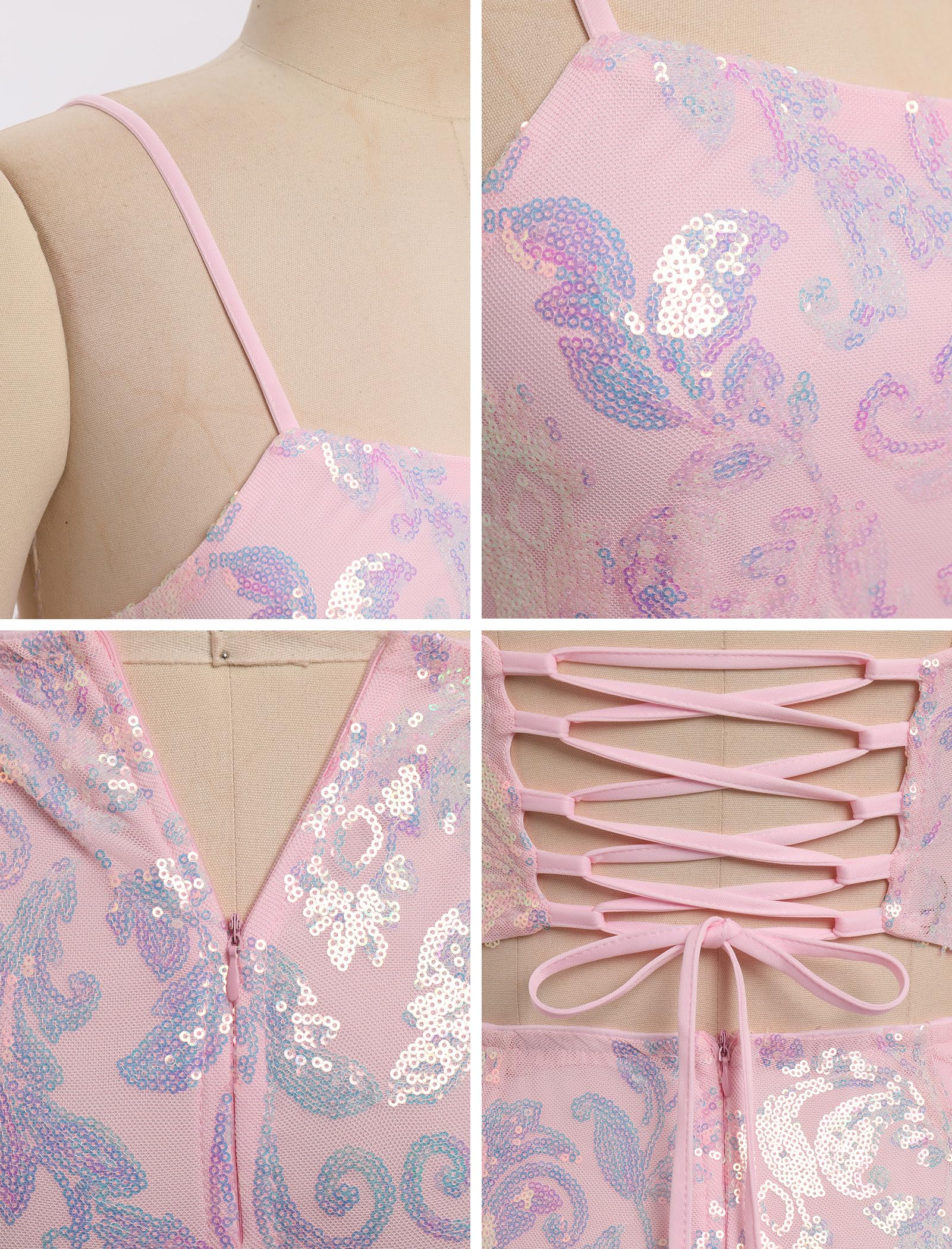 Minivestido ajustado con lentejuelas brillantes para mujer, para fiesta, graduación, regreso a casa