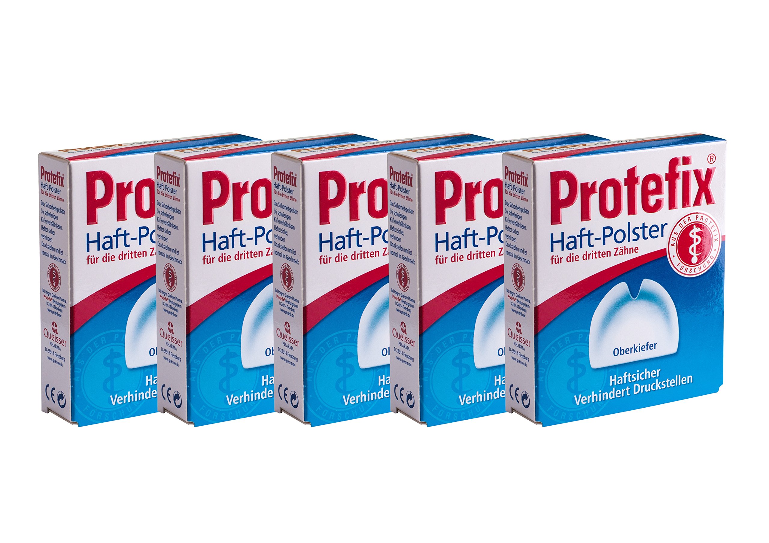 Lot de 5 coussinets adhésifs PROTEFIX pour mâchoire supérieure - PZN : 0841834