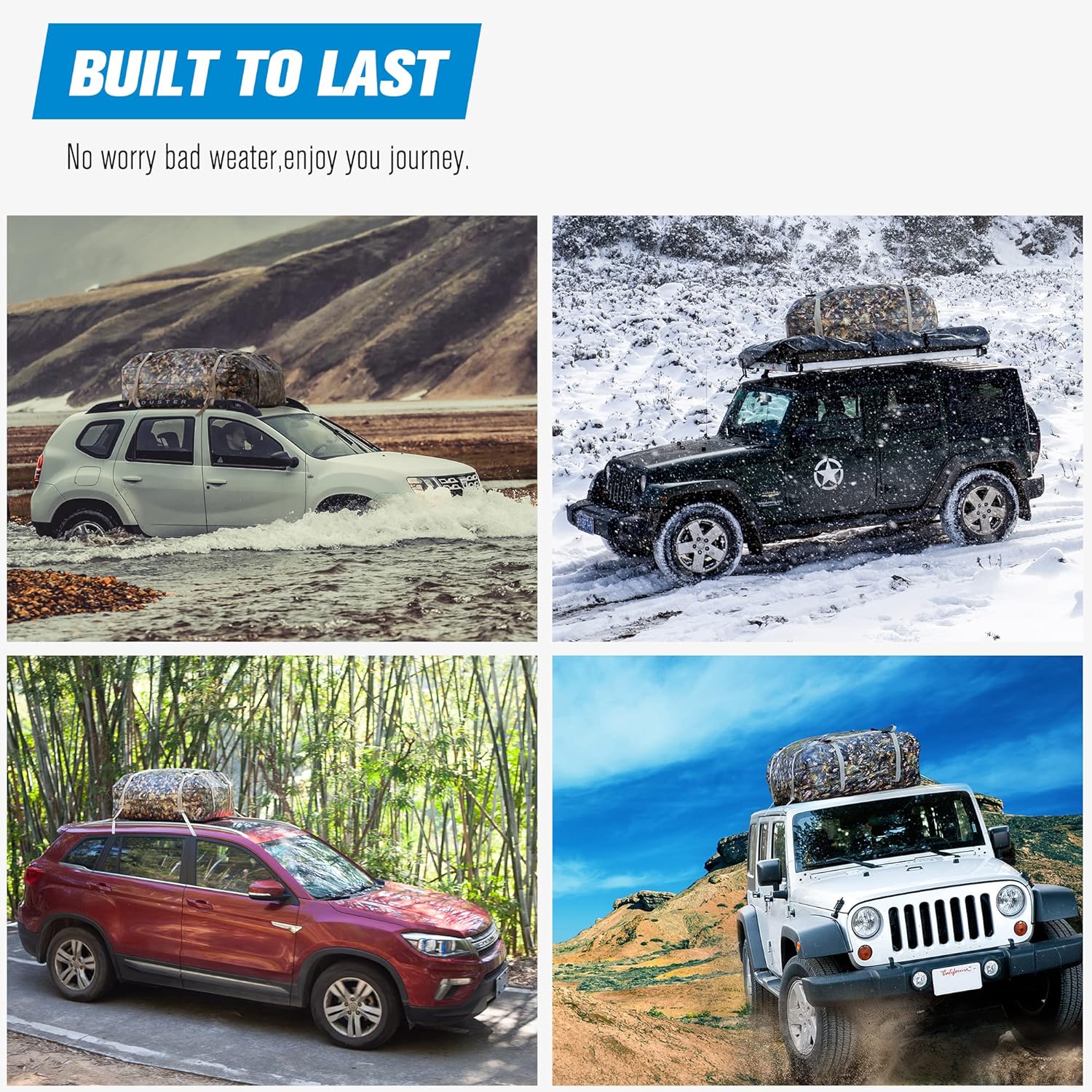 Buy WILD HEART Car Roof Bag Roof top Cargo Box 335L Waterproof Level