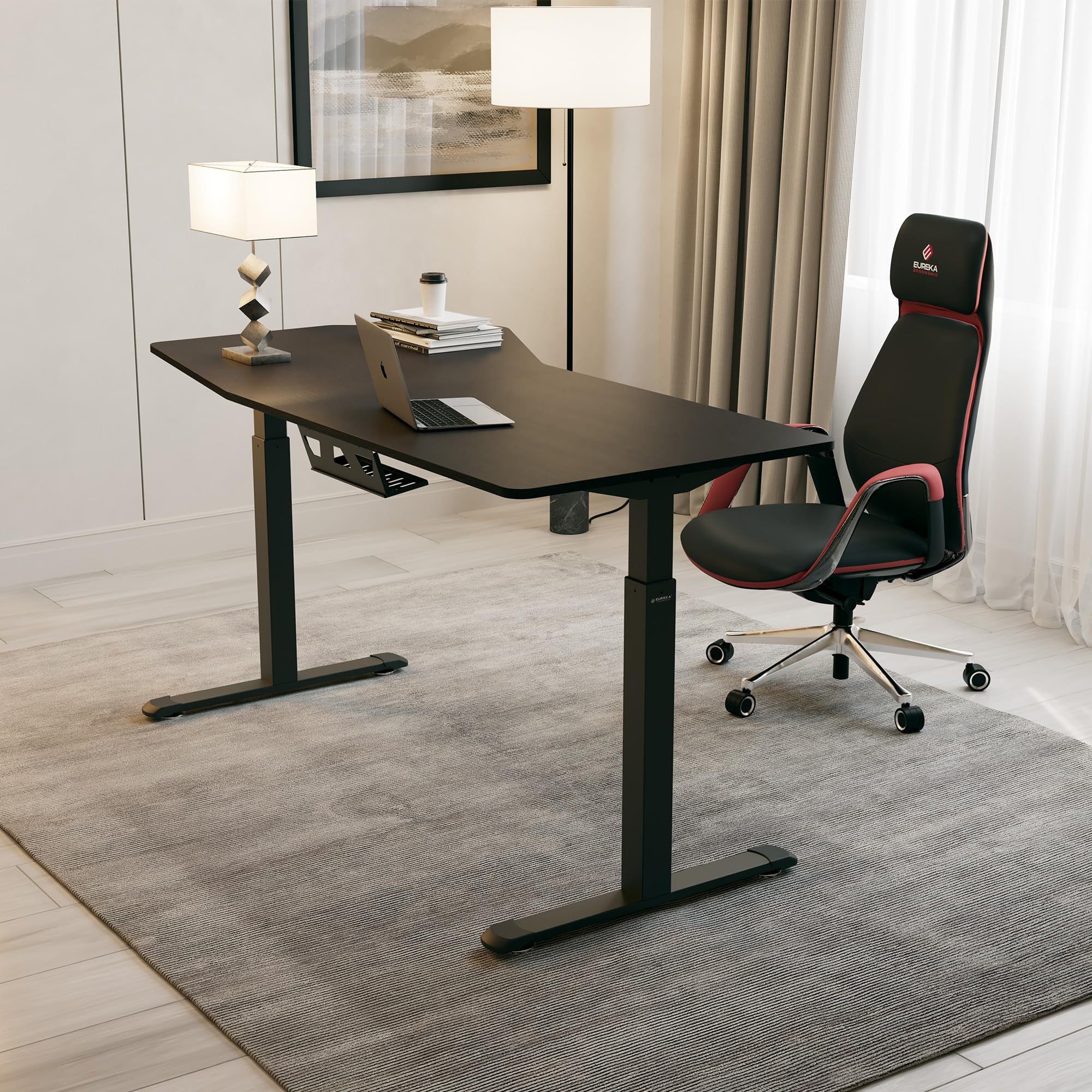 EUREKA ERGONOMIC Standing Desk Adjustable Height 70 x30 Sit to Stand Desk Computer Desk for Home Office Large — view 2