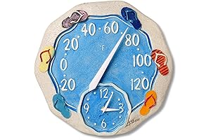 Springfield 12" Pool Thermometer and Clock