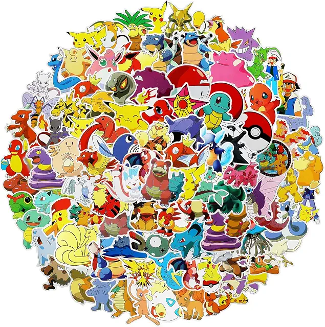 Disney Animal Stickers Set - 100 Waterproof Vinyl Stickers for Kids