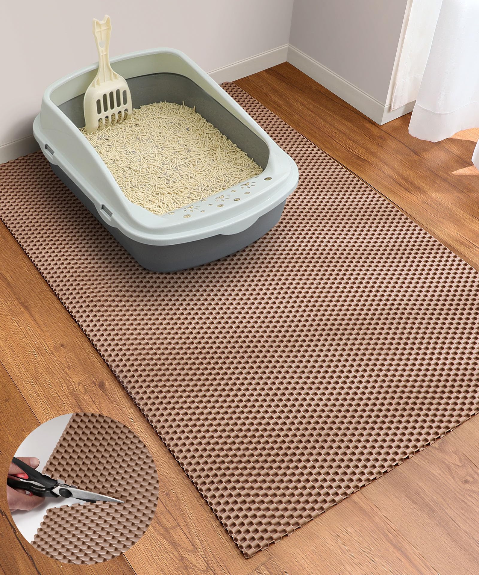 Cooyes Cut to Fit Cat Litter Mat