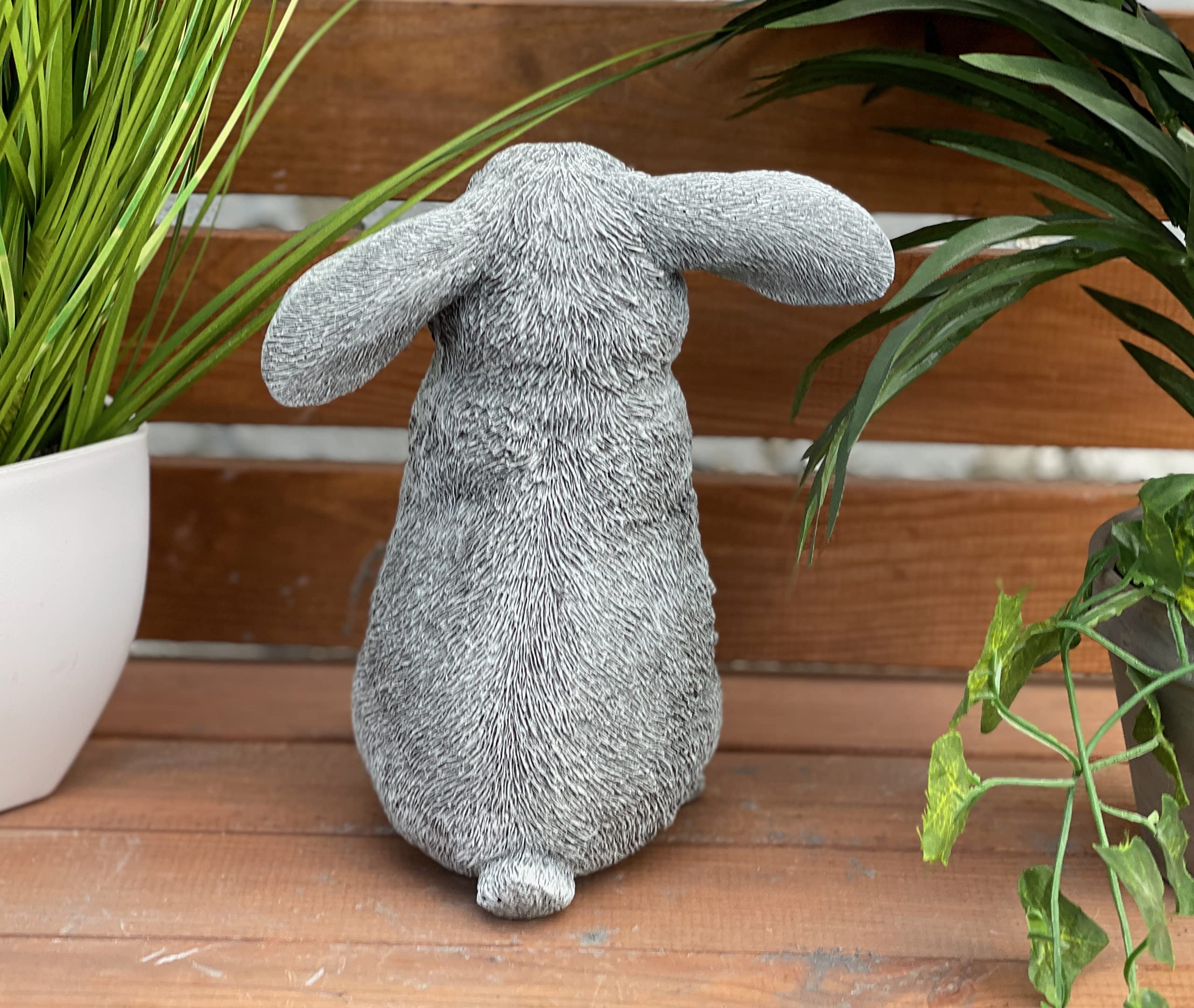 stoneandstyle Statuette Lapin Mümmelmann en pierre résistante au gel