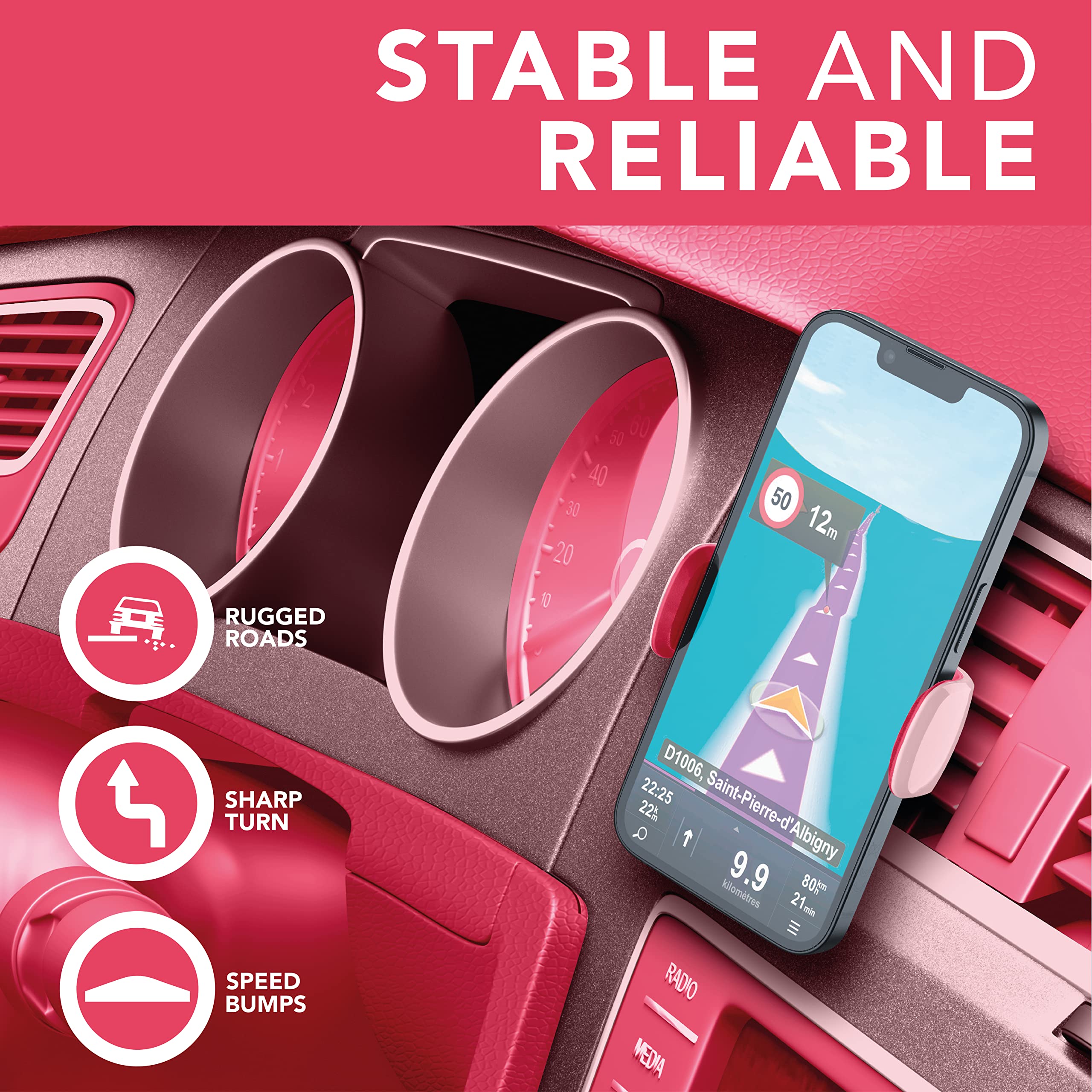 6Pz Porta Airbag Floreali In Acrilico – Maniglia Magnetica Per Cellulare, Pop Socket Colorato Per Smartphone