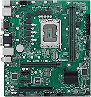 ASUS Pro H610M-CT D4-CSM LGA 1700 Motherboard: 12th Gen Intel vPro, PCIe 4.0, TPM Security for Business PCs