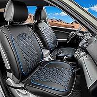 Vista 20 de LINGVIDO - Fundas de piel sintética para asientos de automóviles, protector deportivo e impermeable para vehículos, ajuste universal para Beige