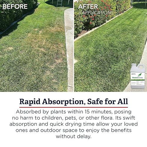 Miniatura 3 de 's GreenActivator | Fertilizante líquido para césped y césped de 32 onzas con ácido húmico y fúlvico | Aumenta la salud del césped y la ingesta de