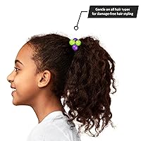 Vista 5 de Colección de 20 piezas de coleteros, bolas de cola de caballo, gomas elásticas, cuentas de pelo de 18 mm redondas, opacas, multicolores, dobles