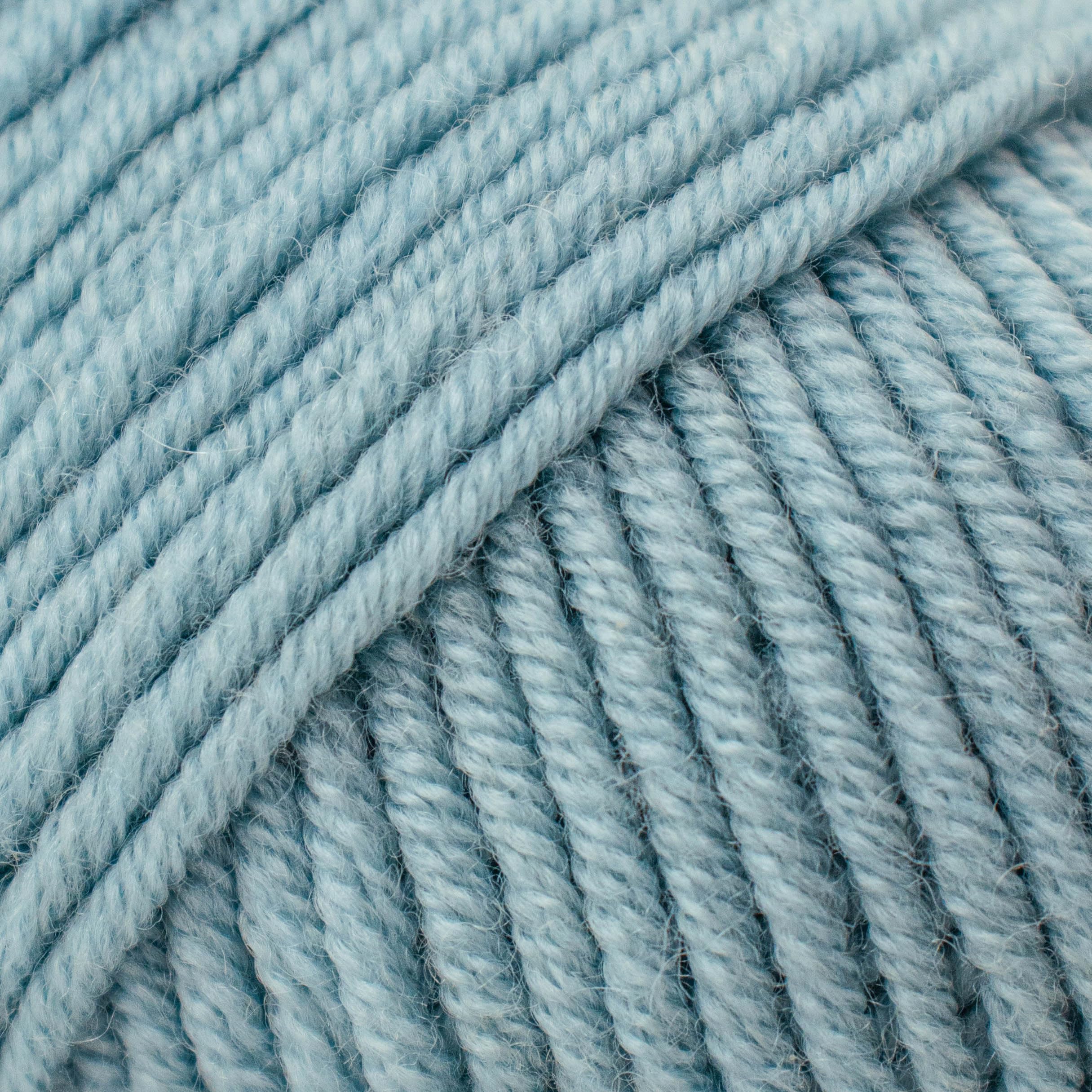 2PCs Superfine Merino DK Yarn for Knitting and Crocheting Super Soft Superwash 100% Merino Wool 50g Ball, Gray Blue (16), 2 Units - Image 2