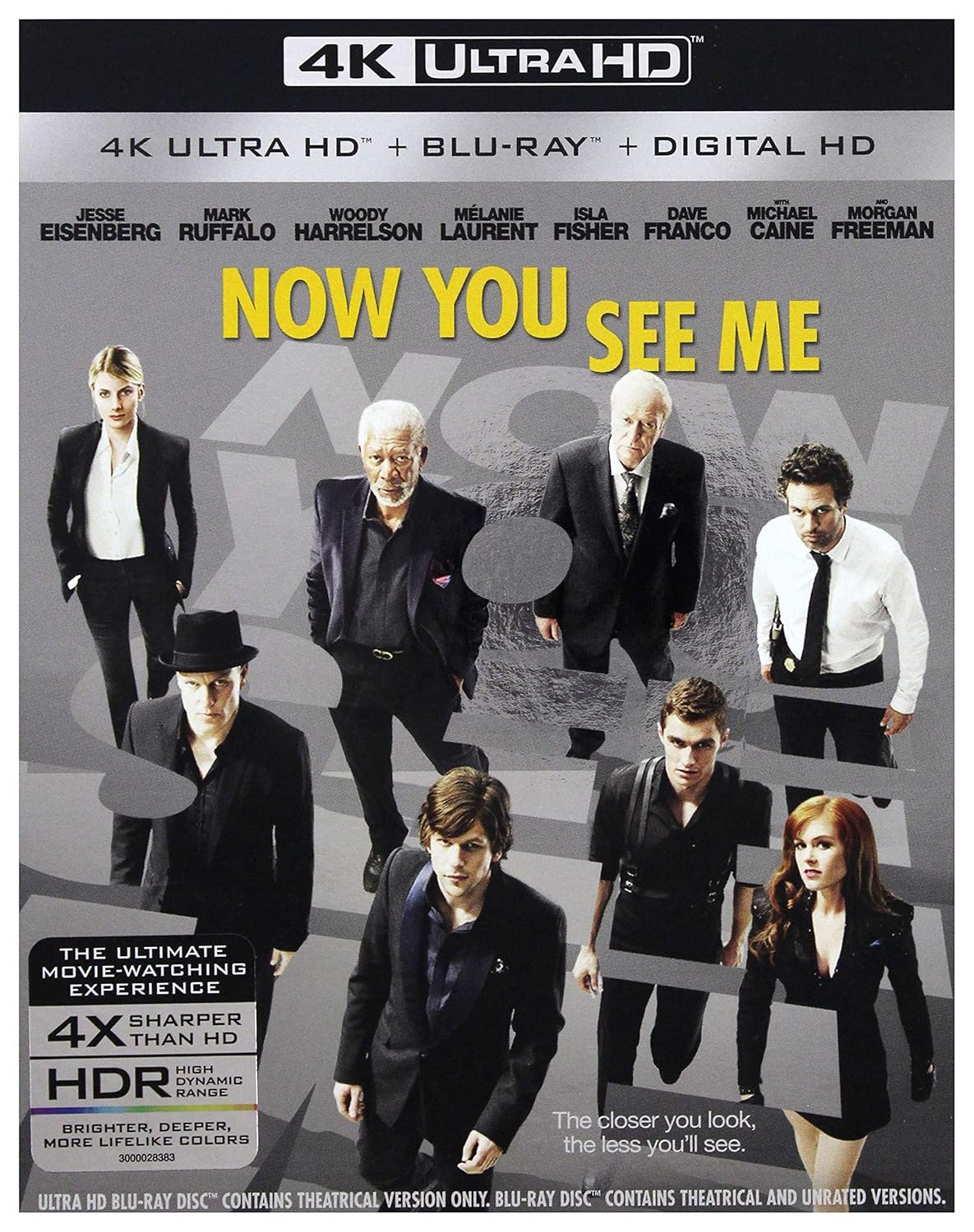 Now You See Me [4K Ultra HD + Blu-Ray + Digital HD]
