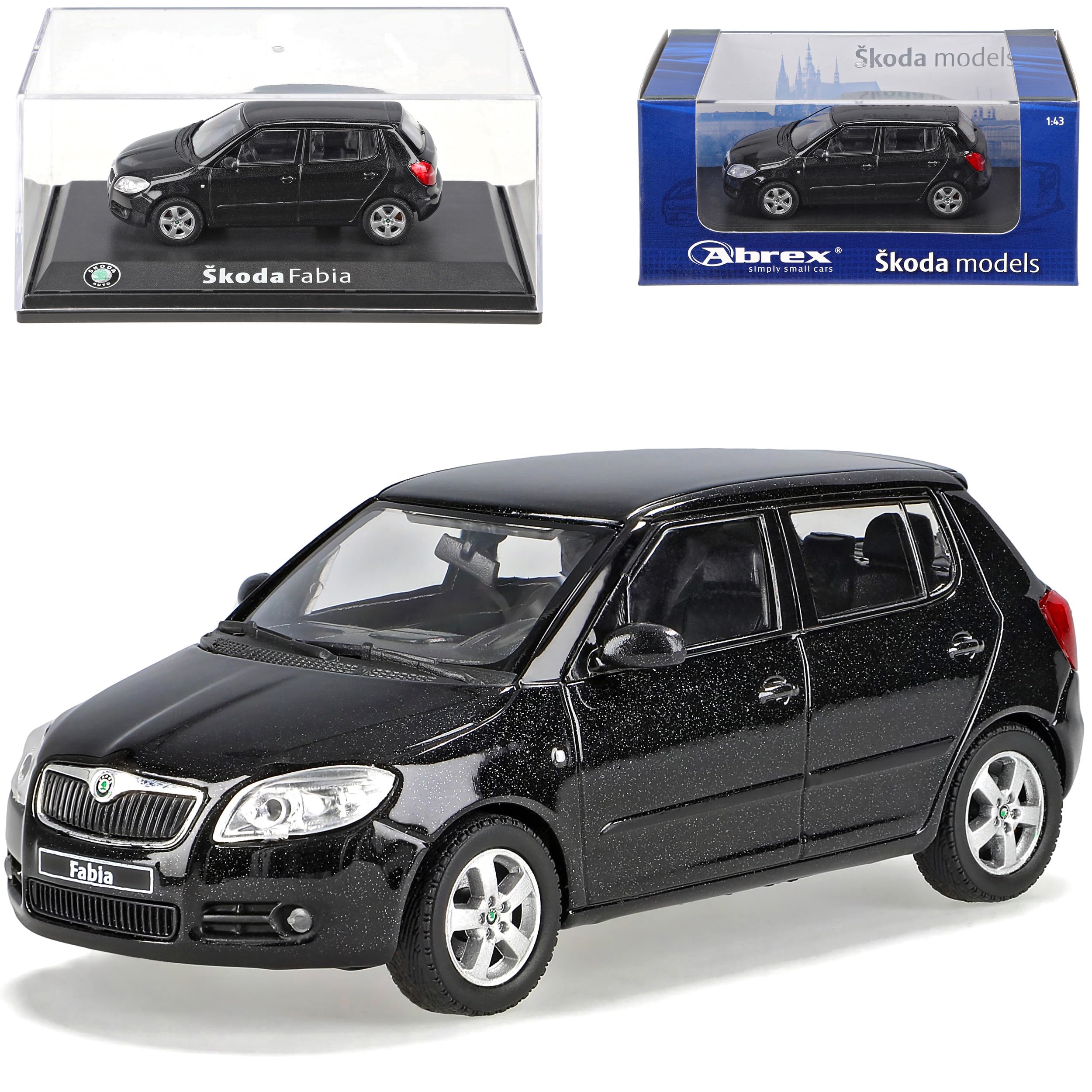 SKODA FABIA II 2 2007 5-drzwiowy czarny czarny MAGIC UNI 143AB008D