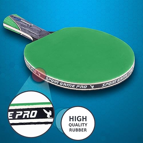 Miniatura 3 de Pala de ping pong con Killer Spin + estuche gratis, raqueta de tenis de mesa profesional para jugadores principiantes y avanzados, mejora tus
