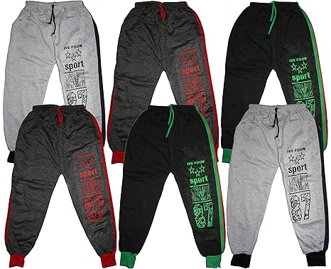 KIFAYATI BAZAR Boys & Girls Regular Fit Track Pants ( Pack of 6 )