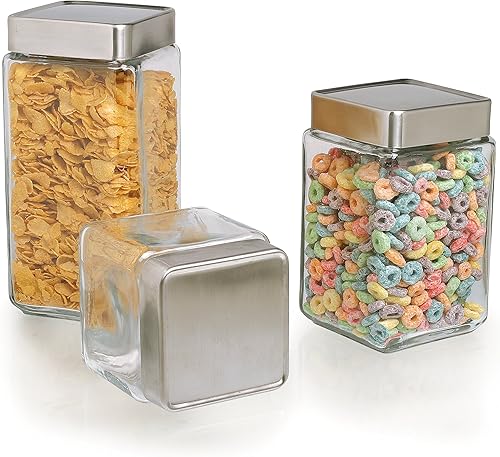 Miniatura 8 de Anchor Hocking - Tarros apilables con tapa de bambú