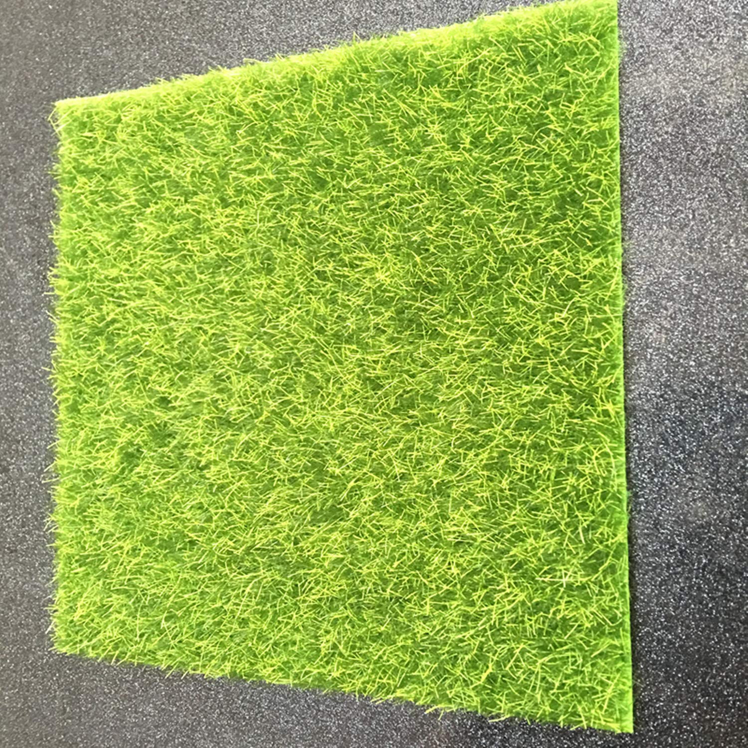 AUEAR Tappeto Erba Artificiale Realistica Per Giardini Fatati E Case Delle Bambole - 10 Pezzi Da 15x15 Cm - 2