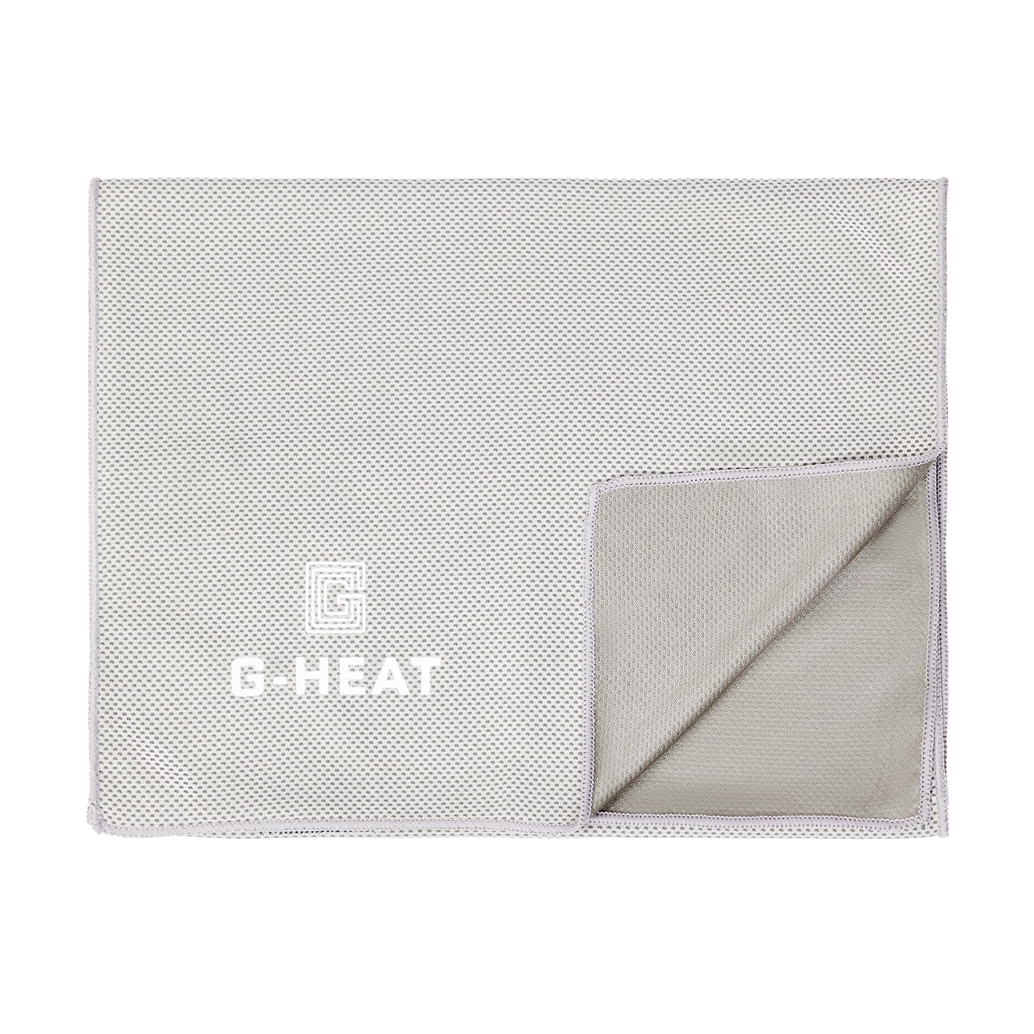 G-​HEAT - Serviette de Refroidissement Microfibre | 100 x 30cm | Serviette de Sport Rafraichissante | Anti-​Transpiration | Légère & Séchage Rapide | Idéale pour Fitness, Yoga, Randonnée (Gris)