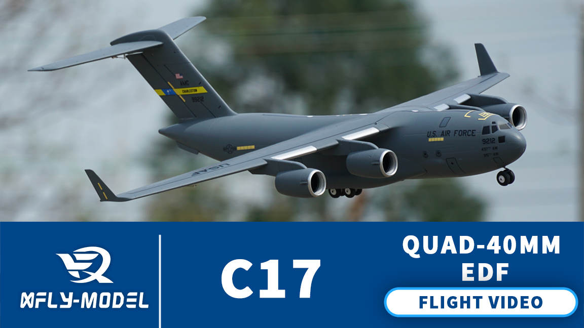 Amazon.com: XFLY-MODEL C-17 Quad 40mm EDF Jet PNP 4S RC Aircraft