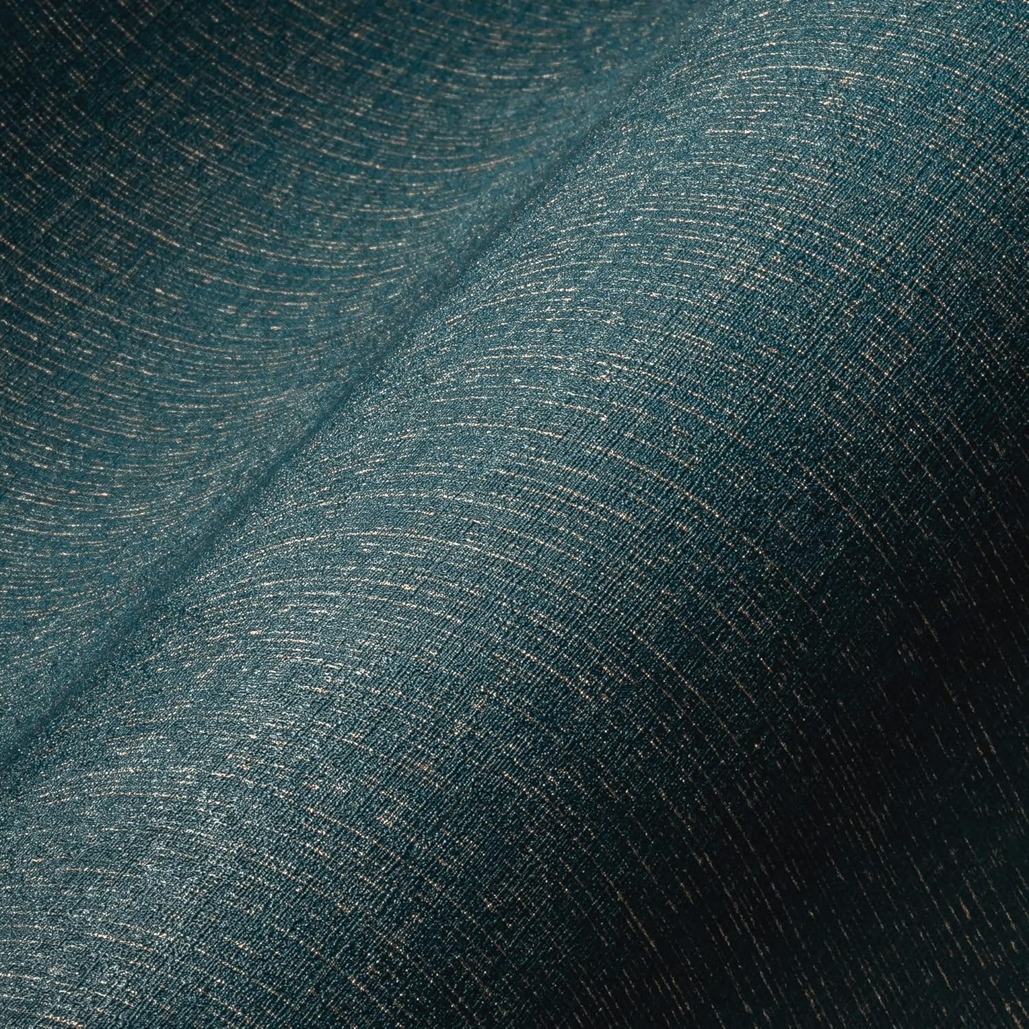 A.S. Création Livingwalls My Home My Spa 386944 Non-Woven Wallpaper Plain Ocean Blue Gold Plain 10.05 x 0.53 m Made in Germany