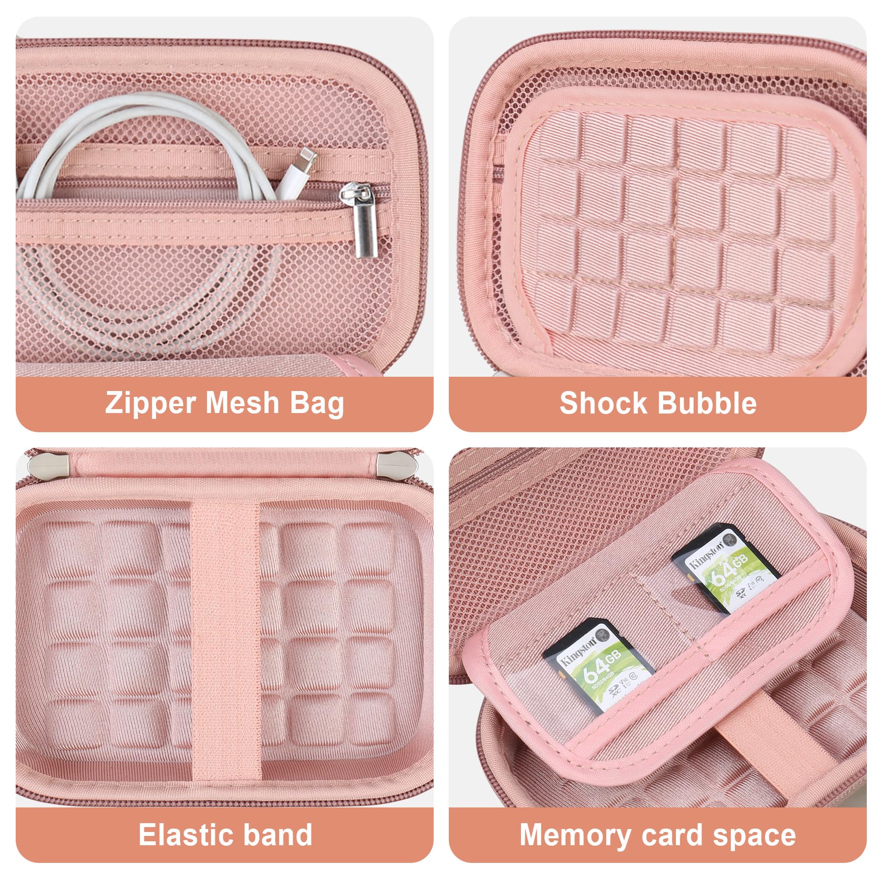 Supmay Hard Carrying Case for Kodak Step Color Instant Photo Printer/Kodak Barbie x Step Slim Wireless Instant Portable Photo Mobile Printer - Image 4