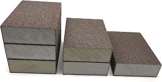 6Pcs Sanding Sponge Block, 60/80/120 Grit Sanding Pad, Washable and Reusable Sandpaper Foam Polishing Abrasive Sander Tool