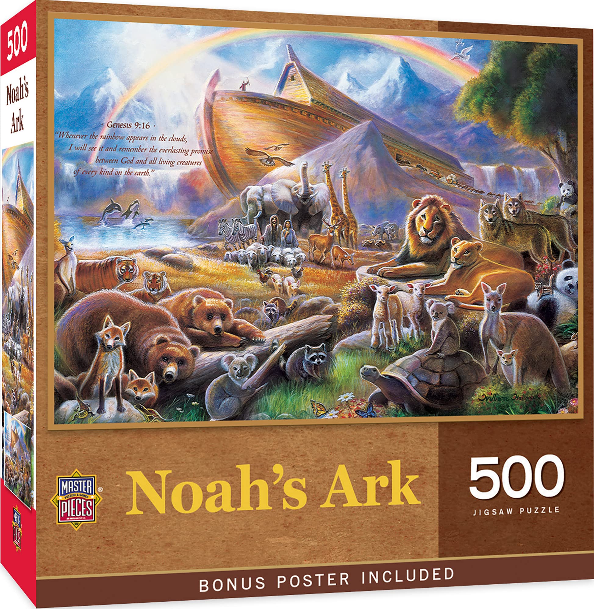 MasterPieces 550 Piece Jigsaw Puzzle for Adults, Family, Or Youth - Noah's Ark - 18"x24"