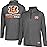 Ultra Game NFL Official Adults Super Soft Quarter Zip Long Sleeve T-Shirt - Unisex, Cincinnati Bengals, Heather Charcoal, Large