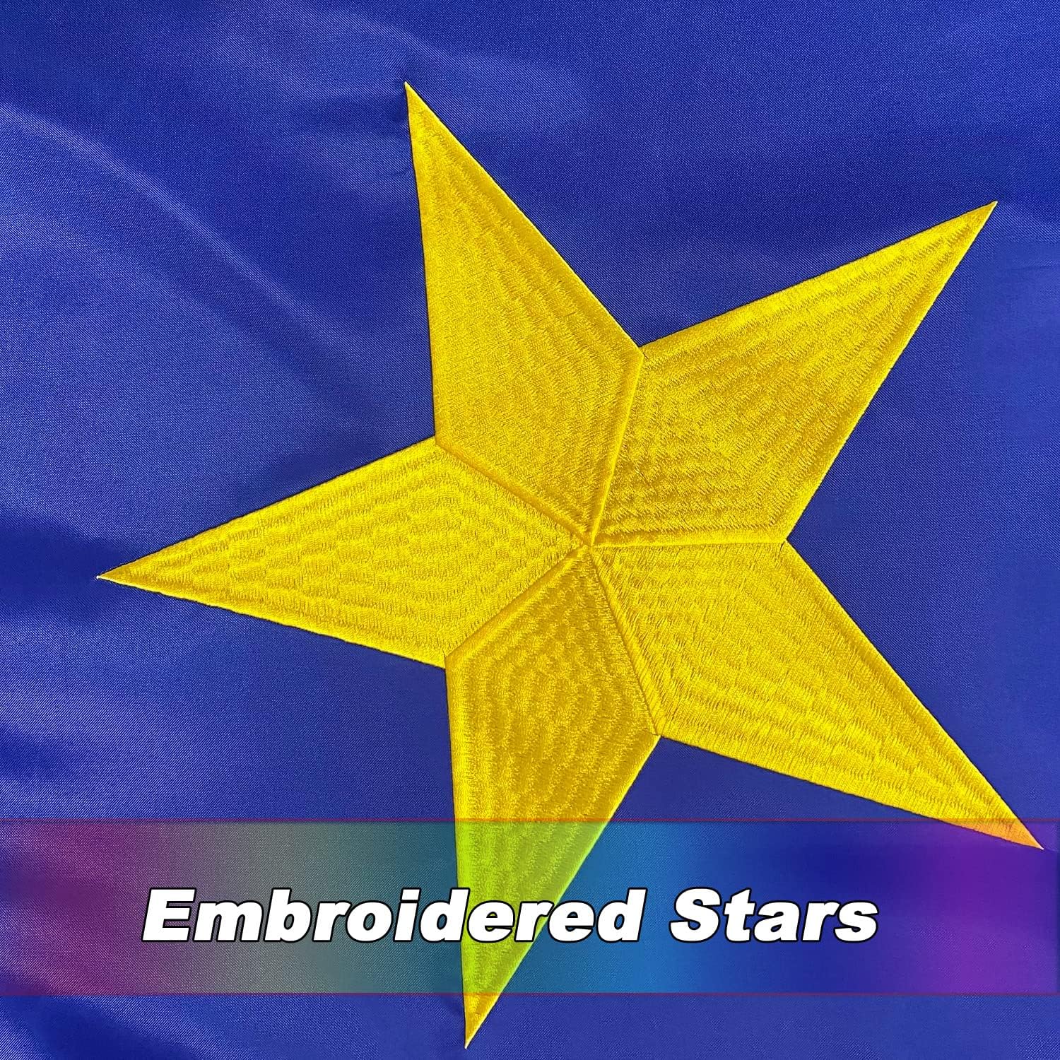 Heavy Duty Acadia Flag 3x5 Ft-Longest Lasting Oxford Nylon 210D | Embroidered Stars | Four Rows Stitching Fly Ends|Acadian Flags Decoration Gift Yard House Banner